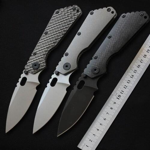 SMF pocket Knife Folding blade D2 Titanium handle Copper washer outdoor Camping hunting Knife Tactical knives survival EDC Tool