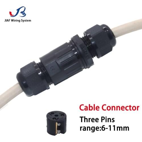 IP68 Cable Connector 2pin 3pin M16 M25S 1 to 2 3 Lighting Wire Connectors Three Way Sealed Electrical Junction Box For Outdoor