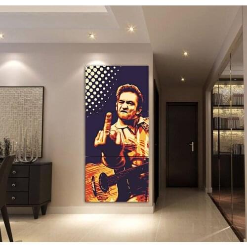 Modern HD Printed Poster 3 Pieces Home Decor For Living Room Johnny Cash Wall Art Pictures Artwork Framework