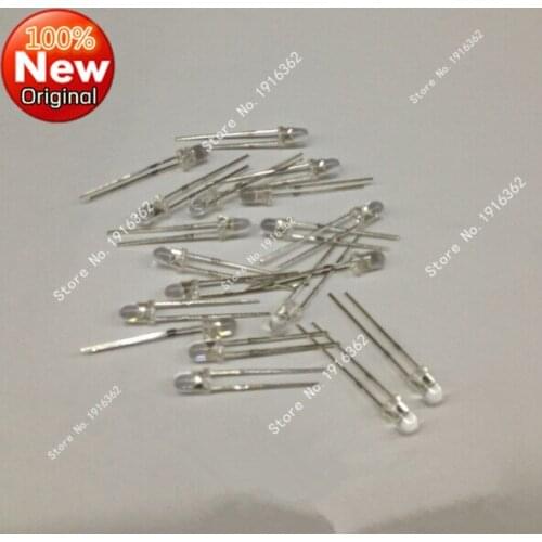 50PCS/Lot F3 3MM white green light LED LED lamp