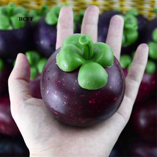 Party supplies props hotel restaurant home Shop Store decoration Artificial Simulation Mangosteen faux Fake Fruit model