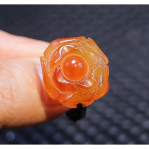 Magic Power Tibetan Colorful Agate Bead Hand Knitted Finger Ring Totem Amulet UPD30VC15 timestown Sauces Top Grade