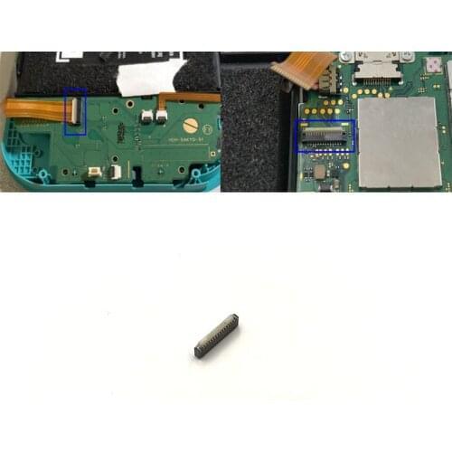10pcs Original Used For NS SWITCH Lite console mother board to Button motherboard flex cable clip ribbon connector socket
