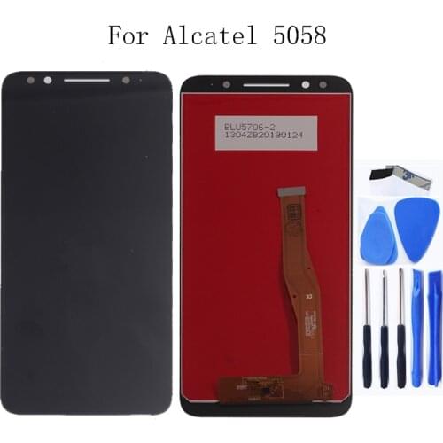 100% tested For Alcatel 3X 5058 5058A 5058I 5058J 5058T 5058Y LCD Display Touch screen digitizer Assembly For Alcatel 3X 5058