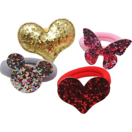 2 Piece Hair Accessories For Girls Elastic Hair Gum Girls Gift Hair Ring For kids Rubber Band