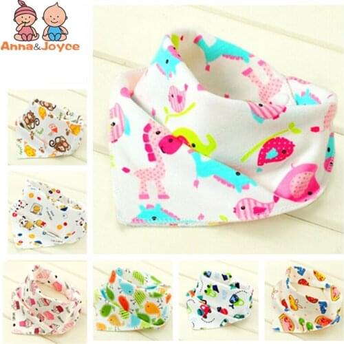 20pieces/Lot Cotton Baby Babador Bandana Bibs Scarf Boys Girls Burp Cloths