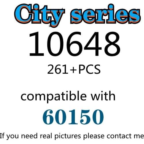 261PCS 10648 Building Block Toy City Series 60150 Assembled Building Block Childrens Toy Gifts
