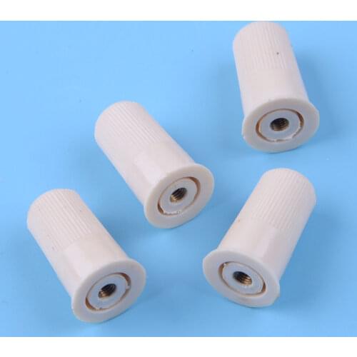 4PCS Oyster White Plastic Thumb Nut 1.6x2.7cm Fit For Brother Knitting Machines KH820 KH860 KH970 KH260 KH230 KH868 KH160 6MM