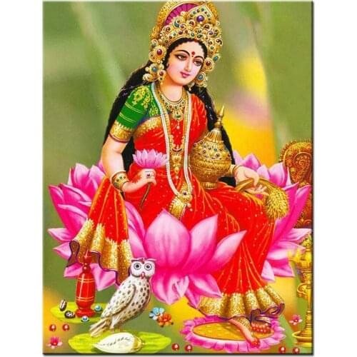 Kufwkey Diamond Painting"Indian god"3d Cross Stitch Full square round diamond embroidery Rhinestone Mosaic pictures pattern art