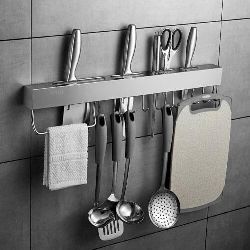 304 Stainless Steel Knife Holder Kitchen Utensils Storage Shelf Kitchen Shelf Kitchen Knives & Accessories