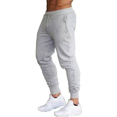 Joggers men pantalon Solid sweatpants gray thin skinny pants ropa hombre tracksuit casual trousers gym spodnie dresowe fitness
