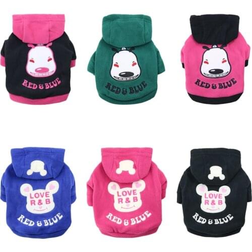 Fleece Dog Clothes Winter Puppy Cat Costume Soft Pet Clothing For Dogs Hoodie Warm Dog Coat Jacket Chihuahua Yorkshire Clothes
