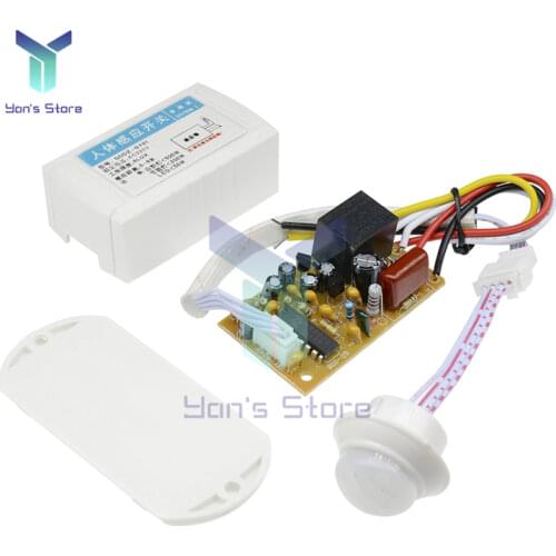 AC 110V 220V 500W IR Infrared Body Motion Sensor Automatic Light Control Switch PIR Infrared Sensor Detector Switch For Home