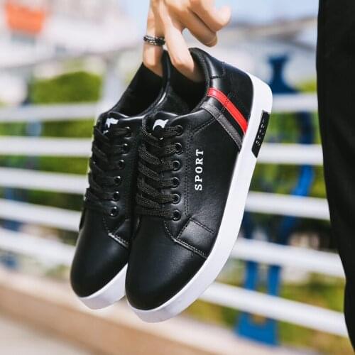 JINANDYU Men's Leather Sneakers