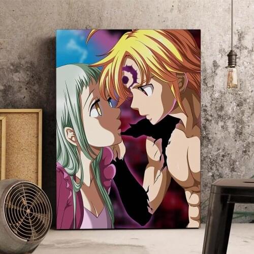 HD Prints Japan The Seven Deadly Sins Anime Home Decor Painting Poster Wall Art Canvas Modular No Frame Pictures For Living Room