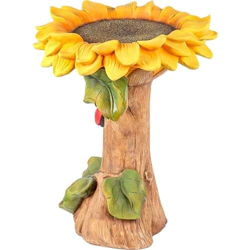 Bird Roost Room, Garden Decoration Sunflower, Garden Outdoor Bird Pot Bird Feeder Wild Bird Feeder and Garden Outdoor Decoration