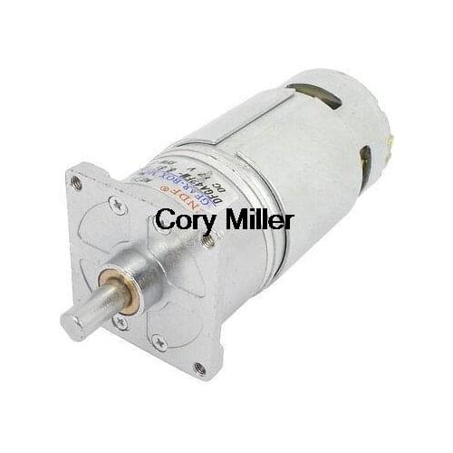 Machine 12VDC 500RPM Output Speed Cylinder Shaped Gear Box Motor