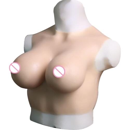 VISIQI Fake Boobs With Nipple Realistic Artificial Silicone Breast Form Transgender Shemale False Pechos Breast Crossdress
