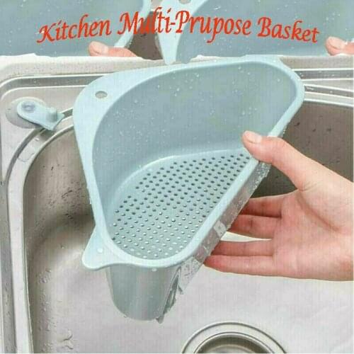 Fartoot Newest Kitchen Multi-purpose Basket Triangle Storage Holder Drain Shelf Storage Rack
