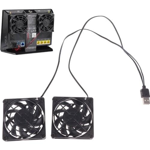 Cooling Fan USB Power Supply Router Radiator for ASUS RT-AC68U/AC86U/AC87U/R8000