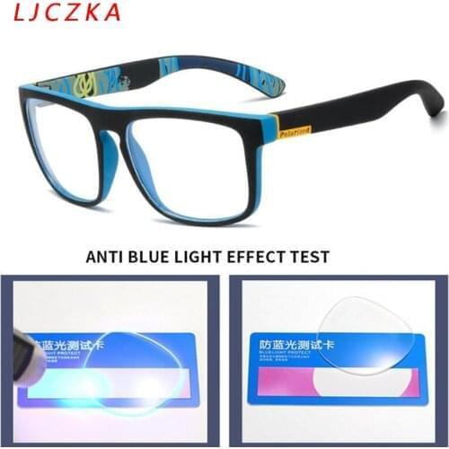 Anti Blue Light Glasses Frame Mens Glasses Women Computer Gaming Eyeglasses Clear Lens Square Eyewear Comfort Frame UV Okulary