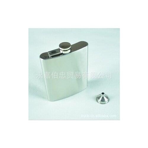 Whole Sale 50pcs/lot Big Flagon 18OZ Stainless Steel Flagon 510ML Flask Hip With Filling Funnel Color Box Packing 230g
