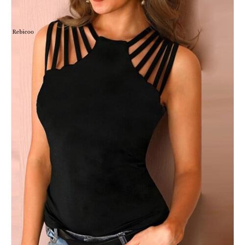 Блузки без рукавов Rebicoo China At AliExpress