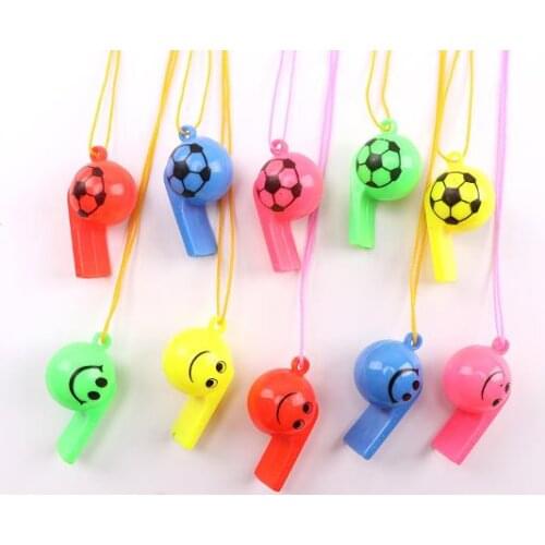 Party Noise Maker Plastic Whistle Sports Referee Whistles with Lanyard Lifeguard Survival Emergency Party Atmosphere props