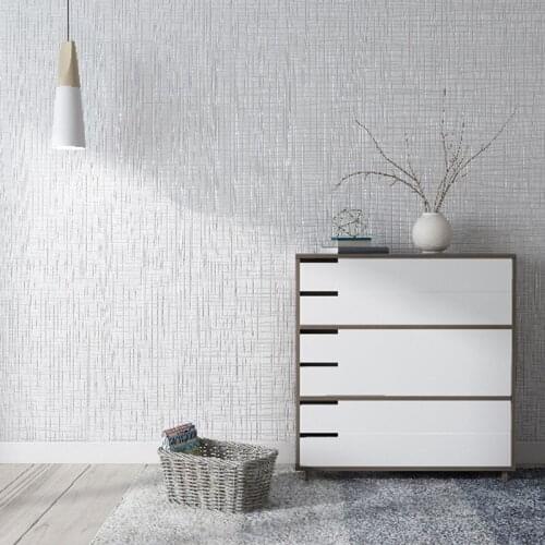 Beibehang Modern minimalist plain plain non-woven grey wallpaper bedroom living room hotel guesthouse linen nordic wallpaper