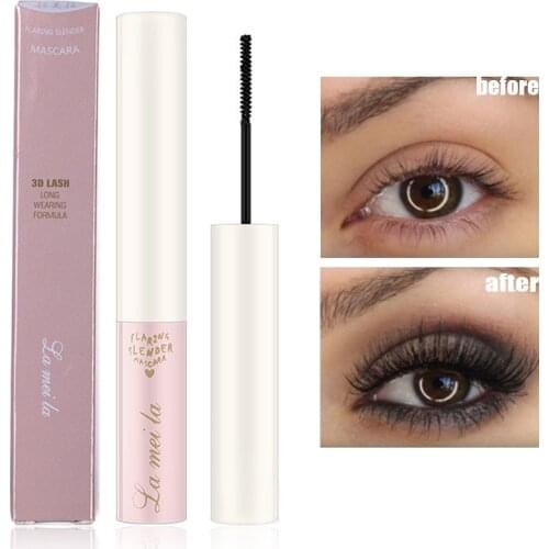 Ultra-fine Brush Mascara Thick and Fine Curling Anti-sweat Waterproof Long-lasting Does Not Stain Black Mascara Eyes Cosmetics