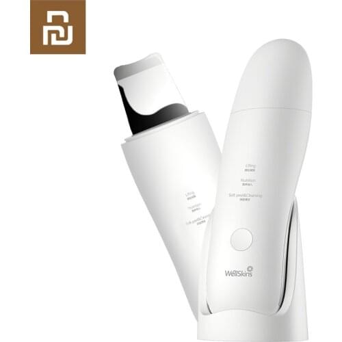 Youpin Ultrasonic Facial Skin Scrubber Deep Face Cleaning Peeling Skin Care Device Smart home Chip Beauty Instrument