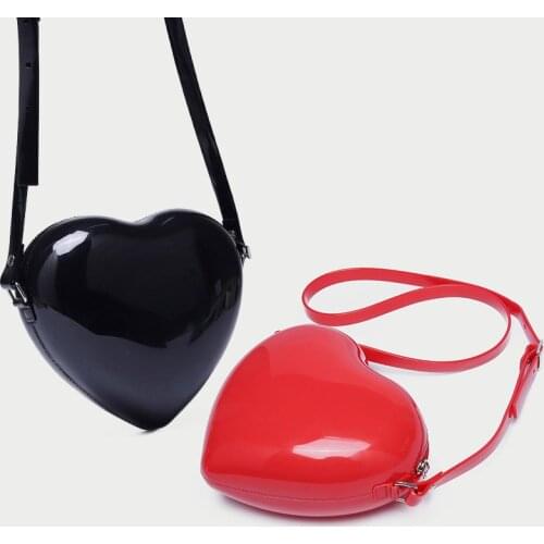 Fashion Love Heart Jelly Bag For Women Shoulder Bag Female Peach Heart Crossbody Bag Ladies Handbag Purse bolsa Massager Bags