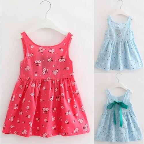 Toddler children Baby Girls Dresses clothes Sleeveless Dresses Leopard Chillies Print Dress Clothes princess dress girl costume
