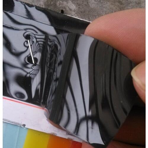 0.6mm thickness smooth face black TPU synthetic leather material