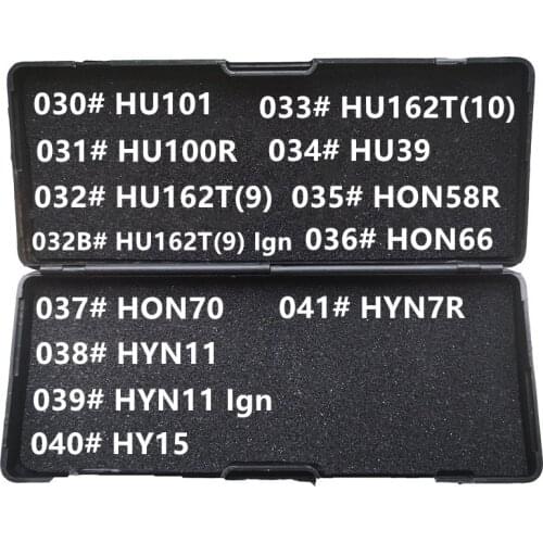 030-041# HU101 HU100R HU162T9 HU162T10 HU39 HON58R HON66 HON70 HYN11 HY15 HYN7R ign LiShi 2 in 1 Locksmith Tools For All Types