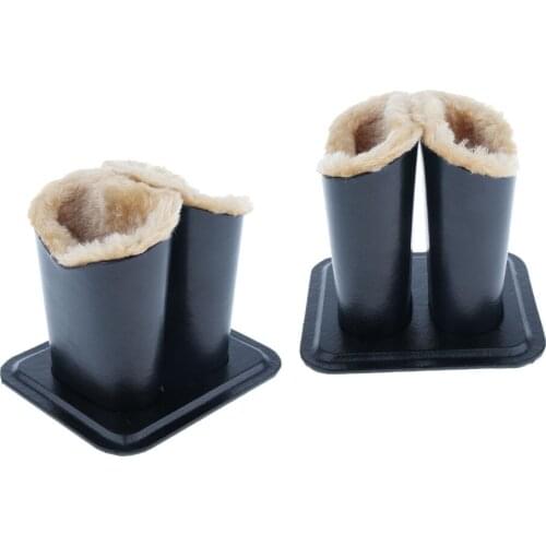 2Pcs Double Anti-Scratch Plush Lining Eyeglass Stand Pen Holder Pen Holder