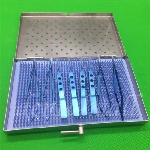 8pcs/set Titanium Microsurgery Ophthalmic Equipment Surgical Instrument