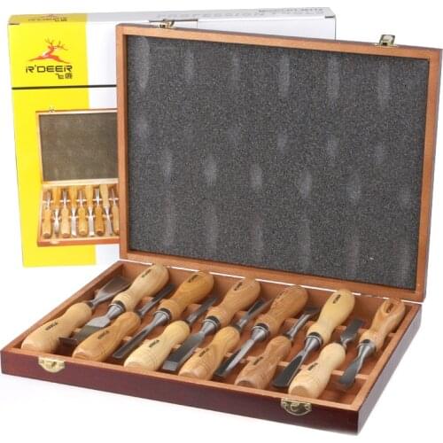 New 12 PCS Graver Wooden Tools Graver Knife Root Carve Wood Carving Tools Woodworking Chisel