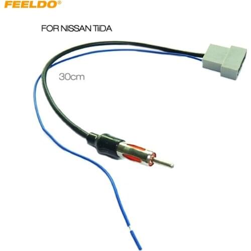 FEELDO 10Pcs Car Audio Cable For Nissan Female Radio Stereo Factory OEM Antenna Adapter#1558