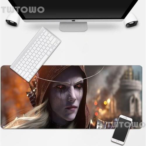Sylvanas Wow Gaming Mousepad Desk Mat Mouse Mat MousePads Keyboard Pad Natural Rubber Gamer Hot Sell Custom PC Desk Pad Carpet