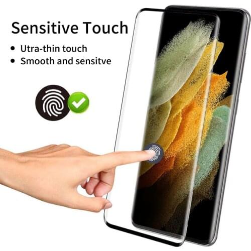 3D Curved Full Cover Tempered Glass Guard For Samsung Galaxy S20 Ultra S10 Lite S9 Note 10 Plus Fingerprint Screen Protector