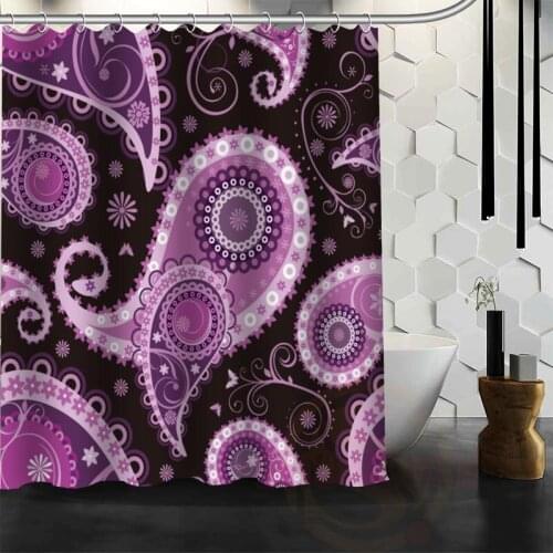 Best Nice Custom Paisley Shower Curtain Bath Curtain Waterproof Fabric For Bathroom MORE SIZE WJY&101