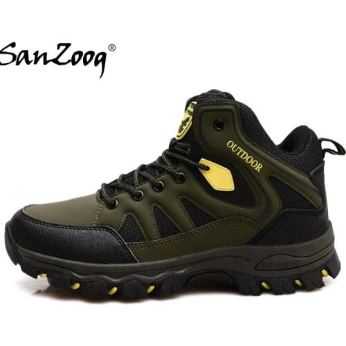 Men Hiking Shoes Mountain Boots Outdoor Trail Trekking Walking Snow Wandelschoenen Botas Senderismo Hombre Botines Autumn Winter