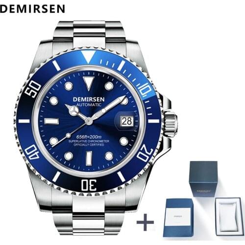 Drop Shipping Loreo Luxury Brand Men Mechanical Wristwatch Automatic Stainless Steel Sapphire Male Clock Relogio Masculino