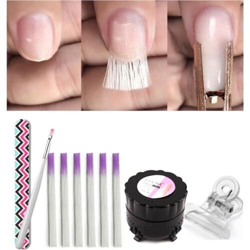 Fiberglass Gel Kit Nail Extension Glue With Nail Extension Fiberglass Fiber Glass Silk Nails Wrap Nail Form Nail Art Tools