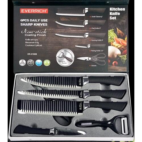 Stainless Steel Kitchen Knives Set Gift Case Tools Forged Kitchen Knife Scissors Ceramic Peeler Chef Slicer Nakiri Fruit Knife