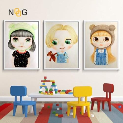 NOOG Kinderkamer Poster Wall Art Cute Children Picture Posters And Prints Canvas Painting Animal Print Poster For Baby Kid Decor