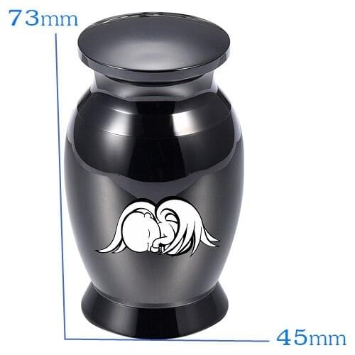 Loss of Angel Memorial Ashes Urn for Miscarriage Baby Keepsakes,Stainless Steel Mini Cremation Urns