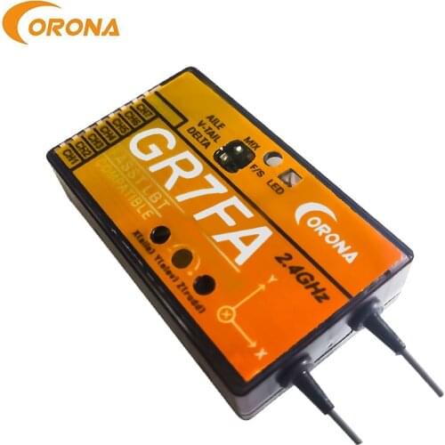 CORONA GR7FA 7CH S.BUS Receiver With Gyro Compatible Futaba FASST Transmitter FPV Airplane