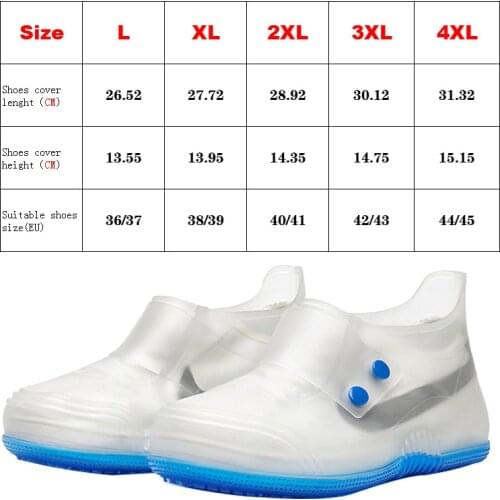 Transparent covers shoes waterproof rain covers shoes unisex button anti slip shoes accessories 2021 new
